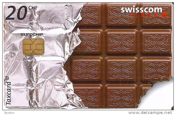 TARJETA DE SUIZA DE CHOCOLATE (CHOCOLAT) - Publicidad