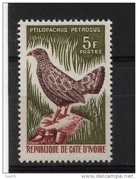 COTE D´IVOIRE - Y&T N° 251** - Oiseaux - Oie De Gambie - Ivory Coast (1960-...)