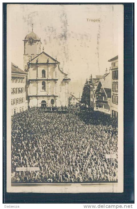 Trogen, Animée, Foule, Rassemblement, Eglise, - Trogen