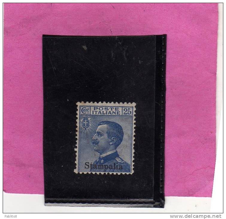 EGEO 1912 STAMPALIA 25 C MNH OTTIMA CENTRATURA - Egée (Stampalia)