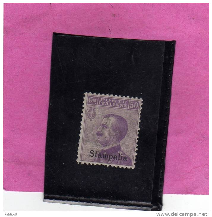 EGEO 1912 STAMPALIA 50 C MNH OTTIMA CENTRATURA - Egée (Stampalia)