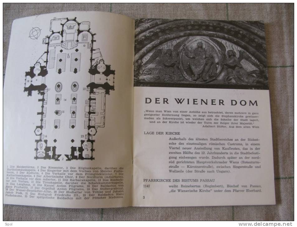 Die Stephanskirche  - Der Wiener Dom - Petit Guide De  45 Pages Par Josef Zykan BE 1960?? - Architectuur