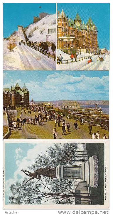 Québec City P.Q. - Lot Of 9 - Good Condition - Used & Unused - 1930-1970 - 0,35 Cents Each - 5 - 99 Postcards