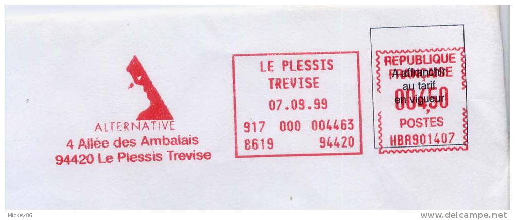 1999----LE PLESSIS TREVISE--94-- Alternative--machine  HBR - EMA (Empreintes Machines à Affranchir)