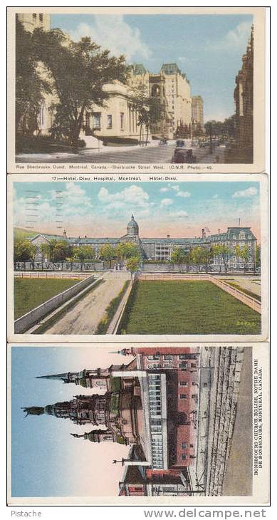 Montreal Québec Canada - Lot Of 24 - Good Condition - Used & Unused - 1930-1970 - 5 - 99 Postcards