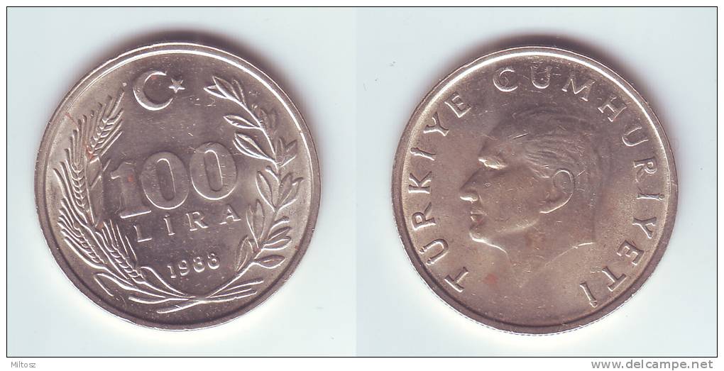 Turkey 100 Lira 1988 - Türkei