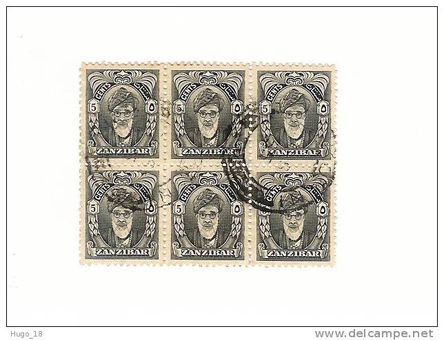 Zanzibar:  1952 Sultan Seyyi Khalifa Ben Haroub  Lot De 6 - Zanzibar (...-1963)