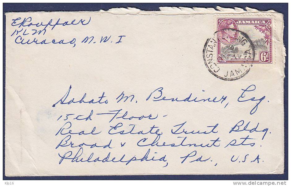 JAMAICA COVER 1947 - Jamaica (1962-...)