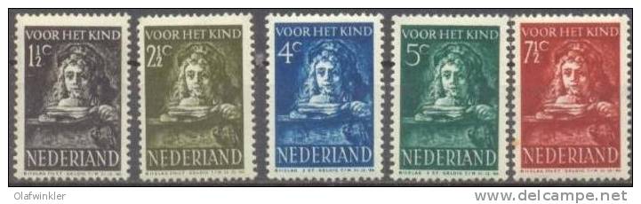 1941 Kinderzegels No 397-401 /  Sc B180-4 / Y&T 387-91 / Mi 375-9 Postfris/neuf Sans Charniere/MNH [hap] - Unused Stamps