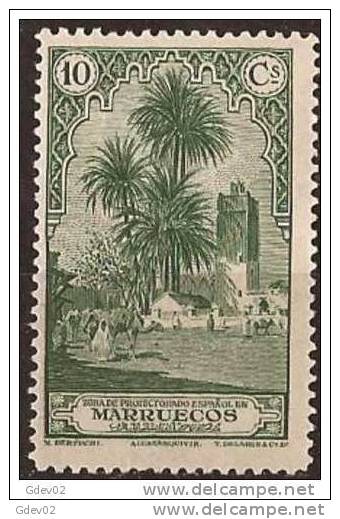 MA108SASF-LAB911-TVEJETARB.Maroc.Maro Cco MARRUECOS ESPAÑOL PAISAJES Y MONUMENTOS 1928 (Ed 108**) Sin Charnela LUJO RARO - Árboles