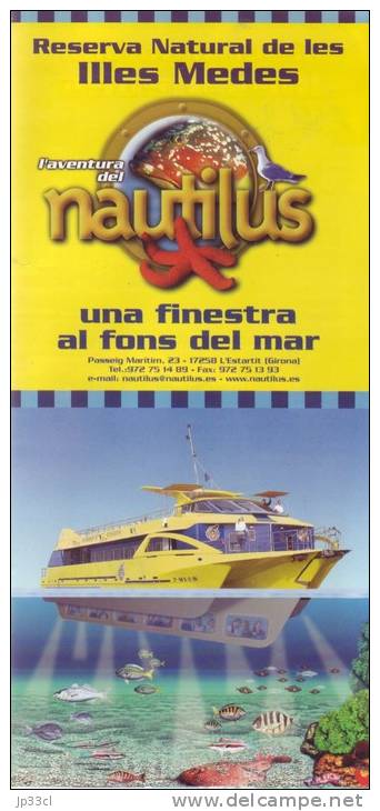 Ancien Dépliant Touristique Sur Les Îles Medes, L'Estartit, Girona, Espagne (1990) - Lifestyle