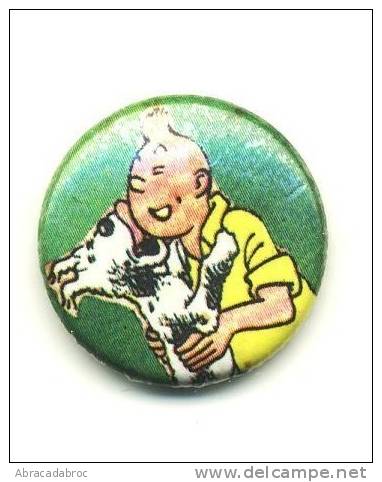 Badge Tintin Et Milou - Bon Etat Années 80 - Autres & Non Classés