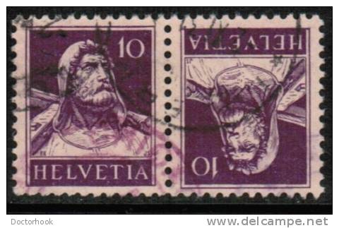 SWITZERLAND   Scott #  169a  VF USED Tete-Beche - Used Stamps