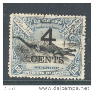 North Borneo - Borneo Du Nord - 1899  4c  On  12c - Noord Borneo (...-1963)