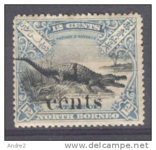 North Borneo - Borneo Du Nord - 1904 -05 Local Surch  4c On 12c  * MH - Noord Borneo (...-1963)