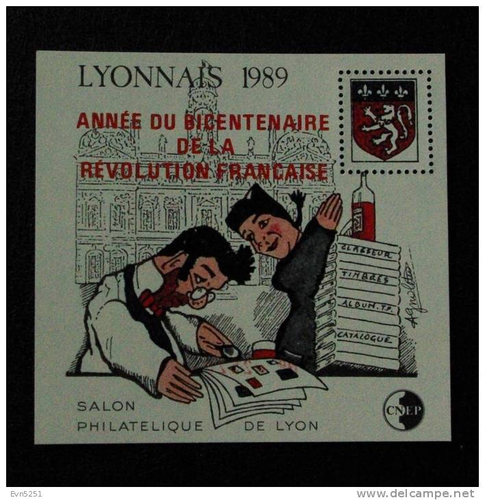 Feuillet-Souvenir CNEP : LYONNAIS 1989 "Année Du Bicentenaire De La Révolution Française" - CNEP