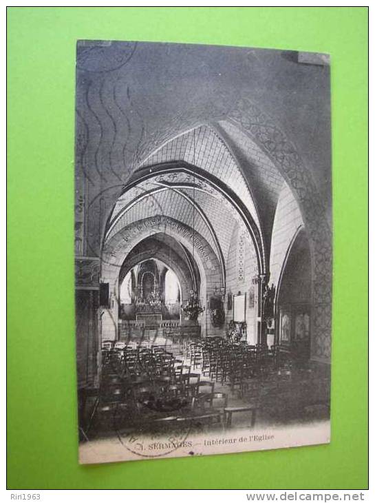 58-  Sermages Interieur De L'eglise-assez Rare - Autres & Non Classés