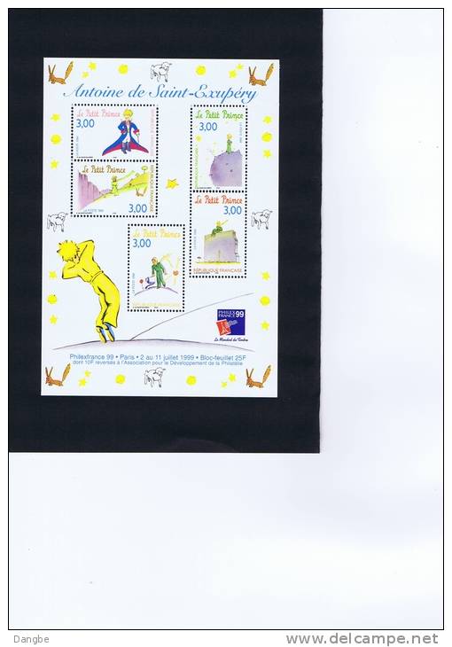 BF 20 - Philexfrance 99 - St Exupéry - Souvenir Blocks & Sheetlets