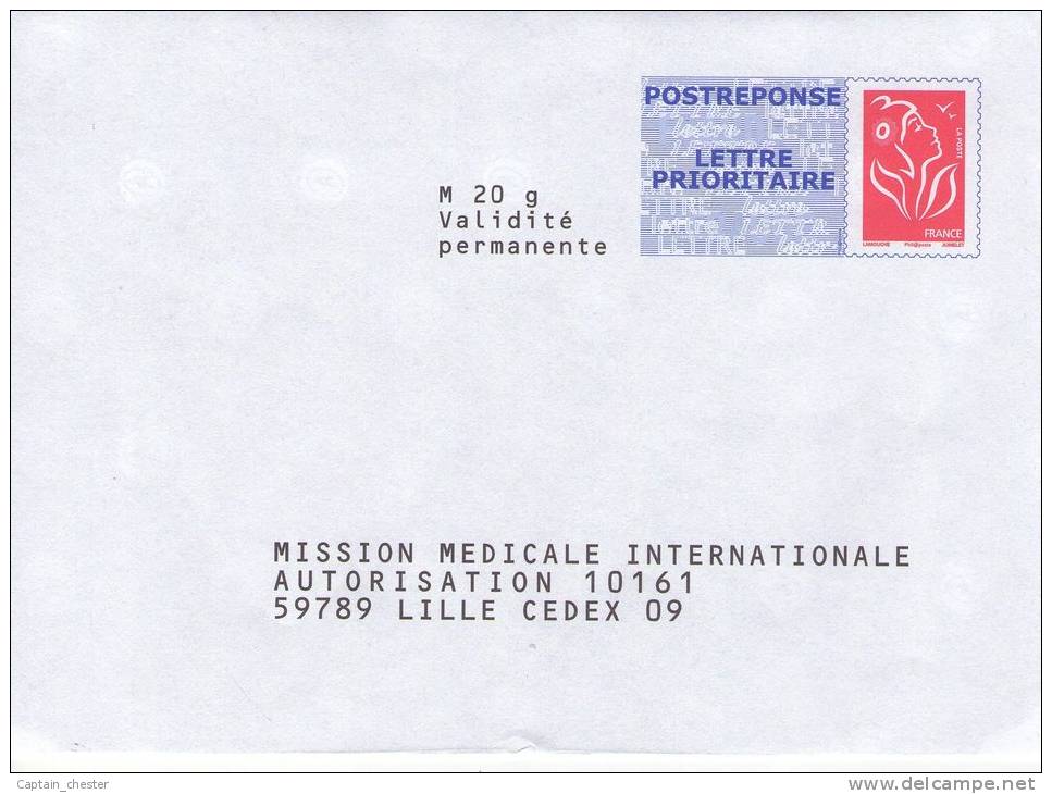 PRET A POSTER REPONSE "  MISSION MEDICALE INTERNATIONALE  " NEUF 07P755 Lamouche - Prêts-à-poster: Réponse /Lamouche