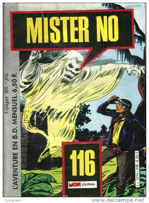 MISTER NO N° 116 BE MON JOURNAL 08-1985 - Mister No