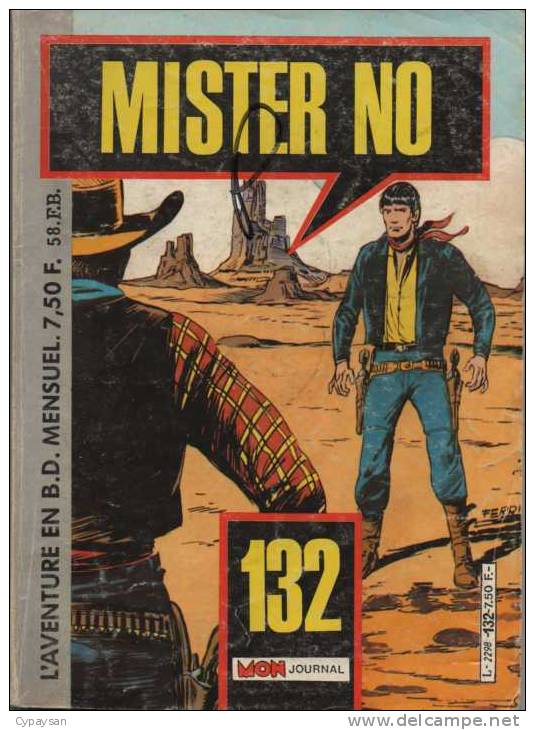 MISTER NO N° 132 BE MON JOURNAL 12-1986 - Mister No