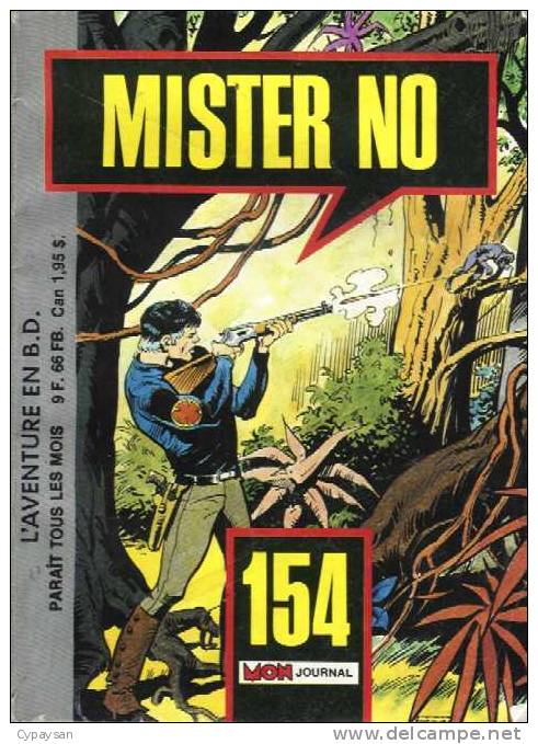 MISTER NO N° 154 BE MON JOURNAL 10-1988 - Mister No