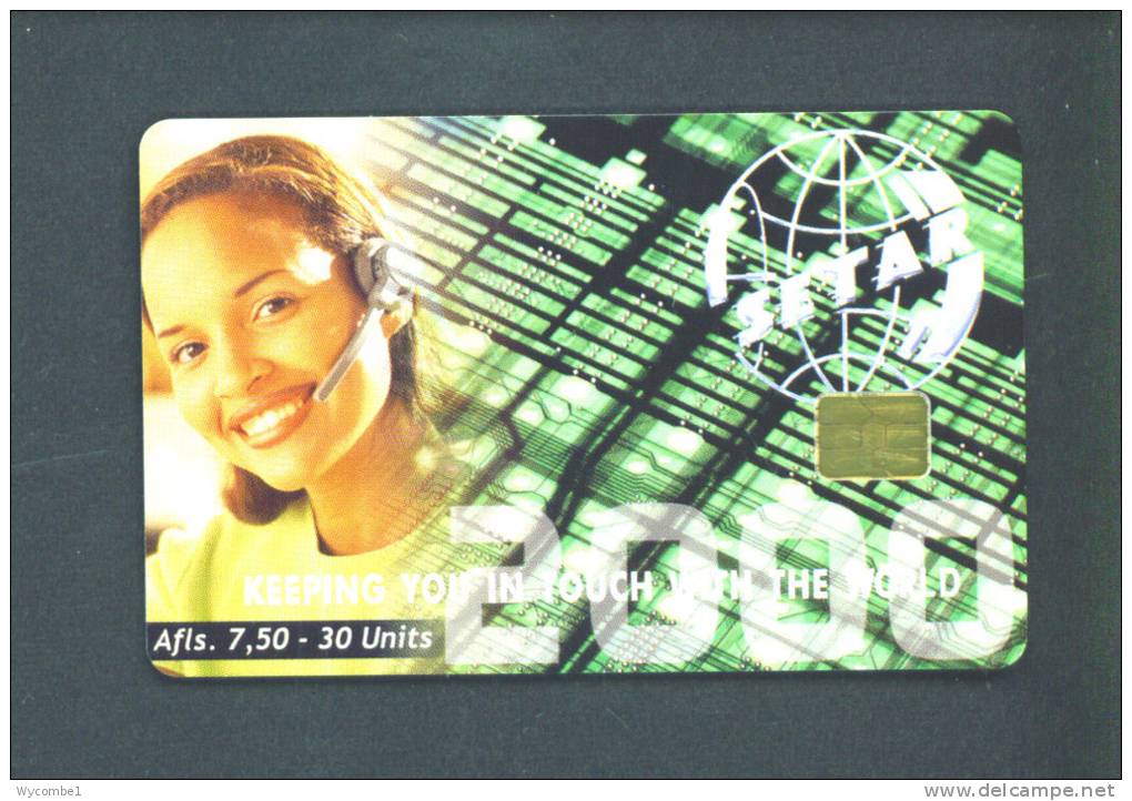 ARUBA  -  Chip Phonecard As Scan - Aruba