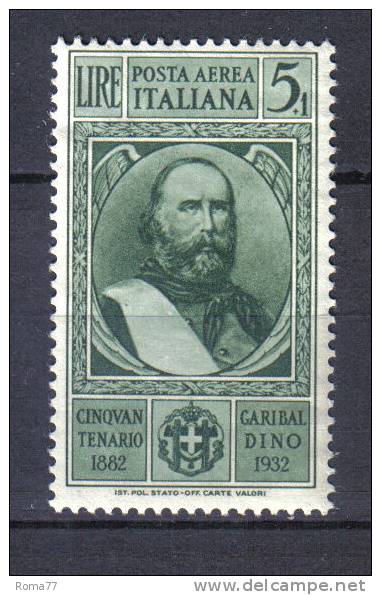 R249 - REGNO , Sassone AEREA N. 36  ***  MNH . Garibaldi . - Posta Aerea