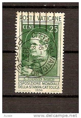 Vatican Vatikan 1936 Yvertn° 74 (°) Used Cote 18,00 Euro - Used Stamps