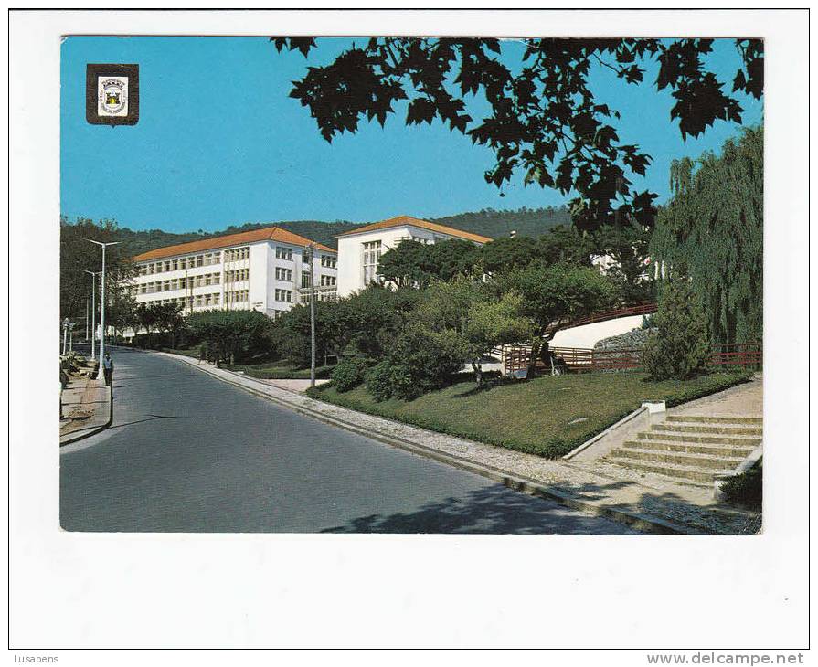 Portugal Cor 16154 - PORTALEGRE - ESCOLA INDUSTRIAL E COMERCIAL - NA PRAÇA MIGUEL BOMBARDA - Portalegre