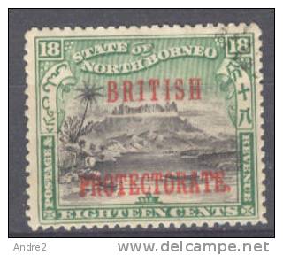 North Borneo - Borneo Du Nord - 1901  Surch : British Protectorate  18c   * MH - Noord Borneo (...-1963)