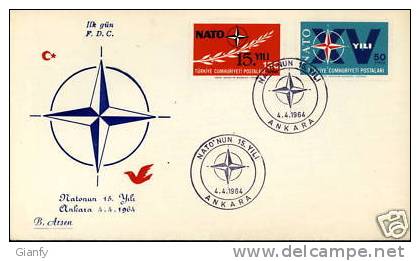 CONFERENZA NATO ANKARA 1964  FDC TURCHIA TURKIYE - FDC