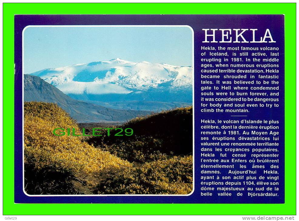 ICELAND - HEKLA, MOST FAMOUS VOLCANO OF ICELAND - LITBRA H.F. - PHOTO RAFN HAFNFJORO - - Islande