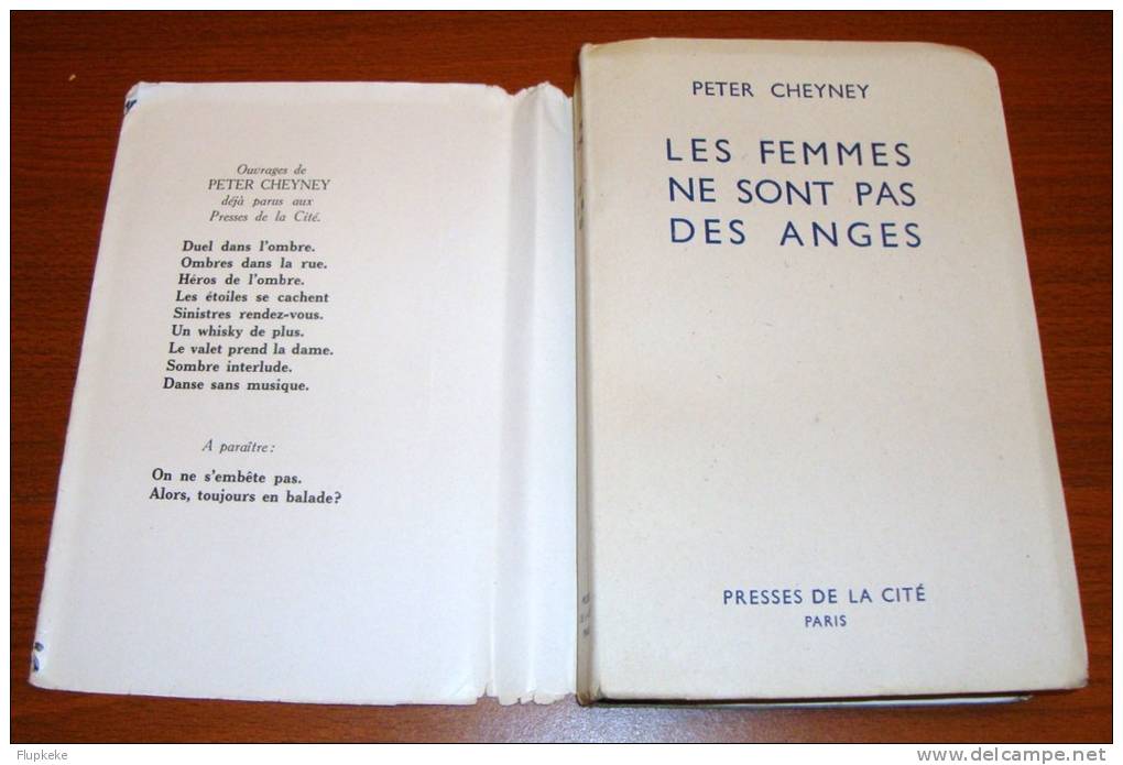 Presses De La Cité Les Femmes Ne Sont Pas Des Anges Peter Cheyney 1949 - Presses De La Cité