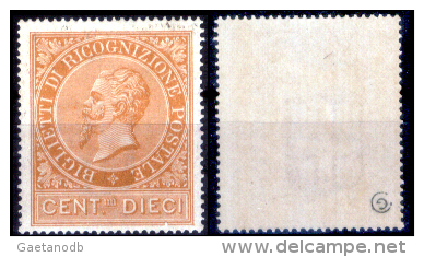 Italia-F00807 - 1874: Francobollo Da 10 Centesimi Per Libretti Di Ricognizione Postale. - Neufs