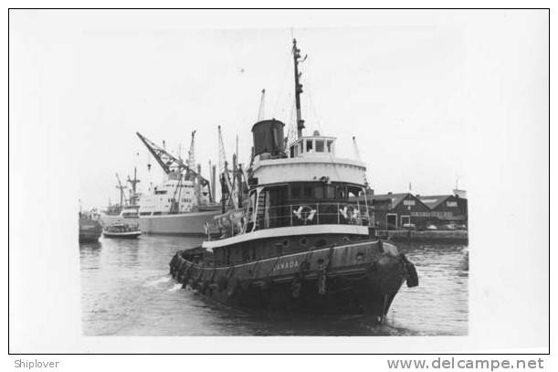 Remorqueur CANADA - Photo Ancienne Et Authentique - Tugboats