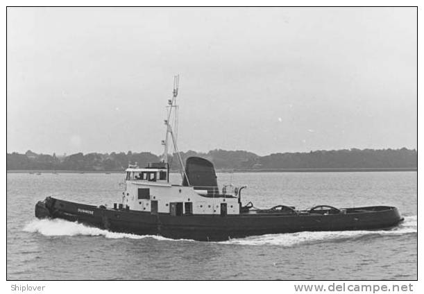 Remorqueur DUNNOSE - Photo Ancienne Et Authentique - Tugboats