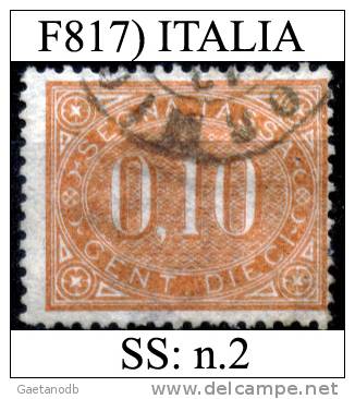 Italia-F00817 - 1869 - Segnatasse - Sassone: N.2 (o) - Privo Di Difetti Occulti. - Taxe
