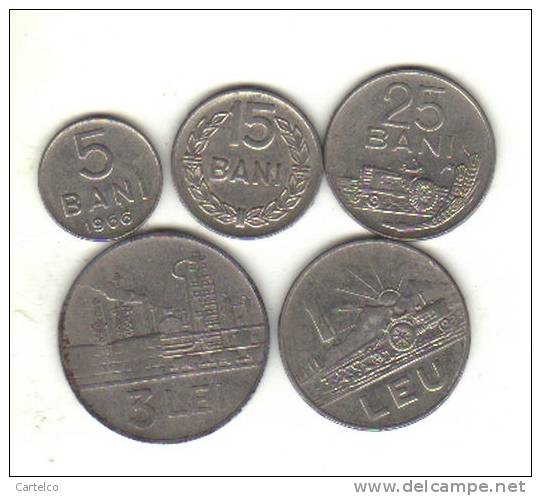 Romania Circulated Coin Set 1966 - Rumänien