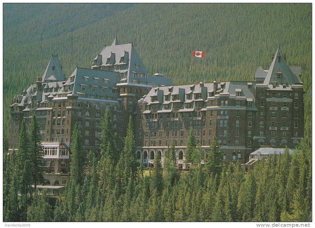 ZS11365 Banff Springs Hotel A Close Up View The Magnificent Banff Used Perfect Shape - Banff
