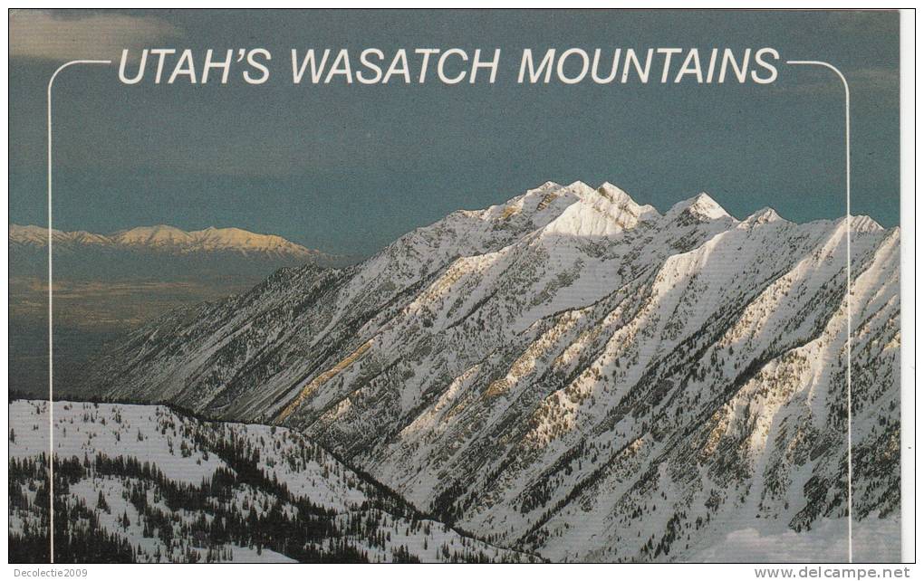 ZS12291 Salt Lake Valley Wasatch Mountains Used Perfect Shape - Salt Lake City