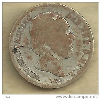 NERTHERLANDS 10 CENTS WREATH FRONT KING HEAD BACK 1882 AG SILVER KM80  F READ DESCRIPTION CAREFULLY !!! - 1849-1890 : Willem III