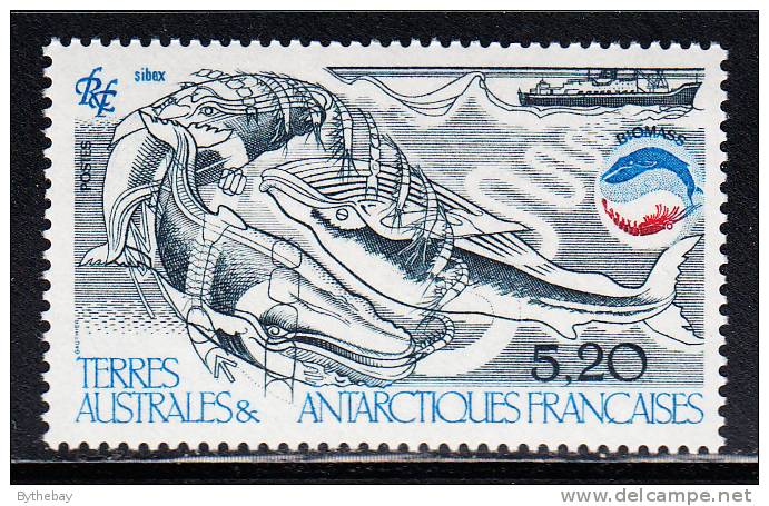 French Southern & Antarctic Territory Scott #113 MNH 5.20fr Plankton, Whales - Biomass - Unused Stamps