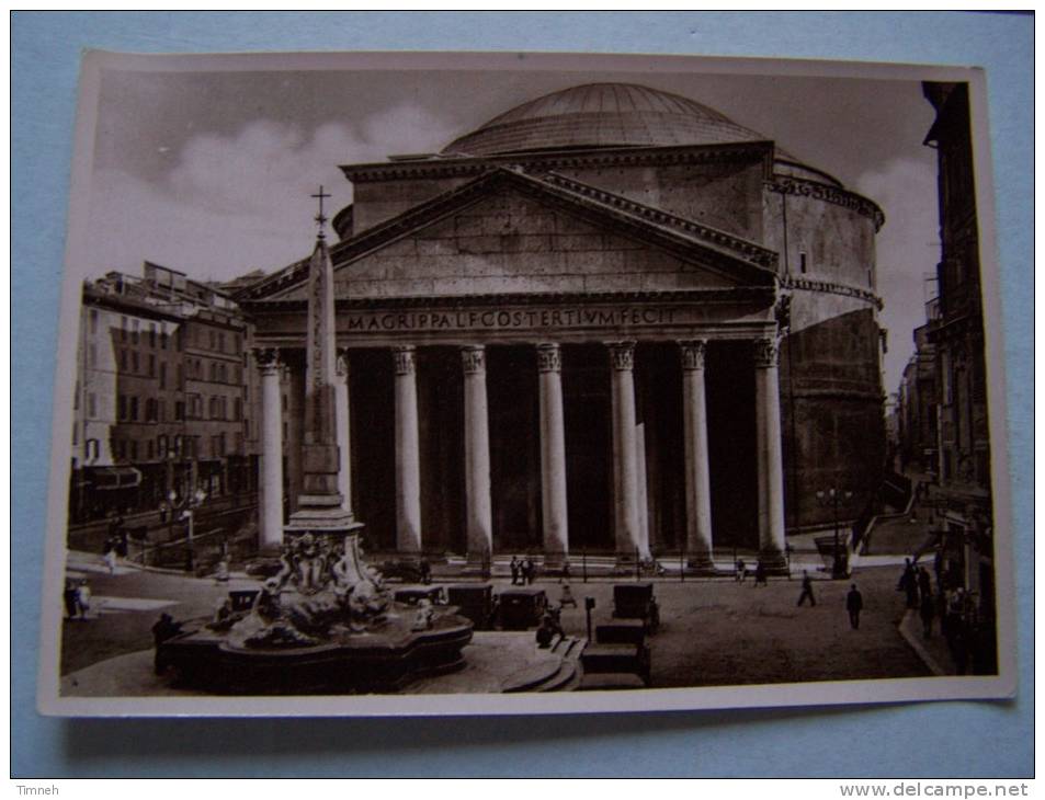 CPA. ROMA - Le Panthéon - Animée Automobiles - - Panthéon