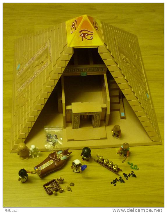 PLAYMOBIL EQUIVALENCE BOITE 4240 PYRAMIDE EGYPTIENNE COMPLETE Sans Boîte Ni Notice De Montage - Playmobil