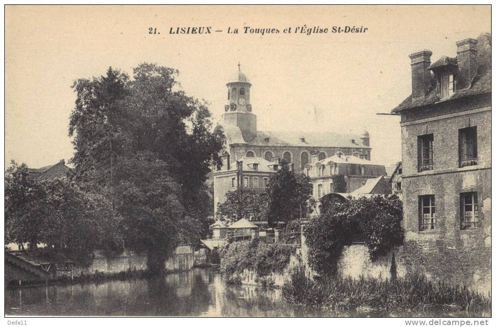 14 LISIEUX - La Touques Et L´Eglise St-Désir - Lisieux