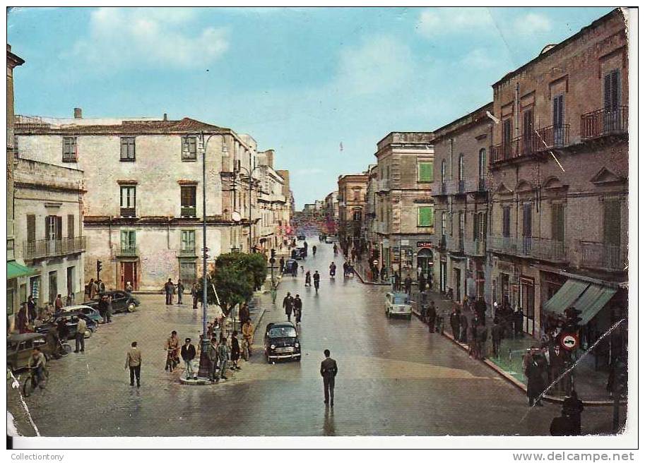 Marsala - Piazza Matteotti E Via Roma - Formato Grande -  Viaggiata 1962 - Marsala