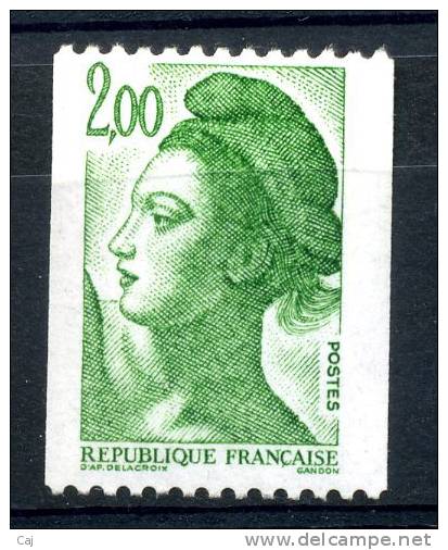 France  -  Roulettes  :  Yv  2487a  **         Avec Numéro Rouge - Coil Stamps