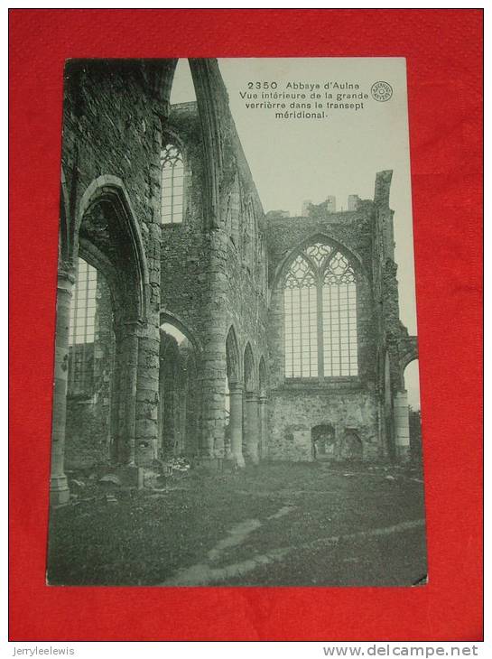 Gozée  -  Abbaye D´Aulne - Vue Intérieure De La Grande Verrière Dans Le Transept Méridional    -  ( 2 Scans ) - Thuin