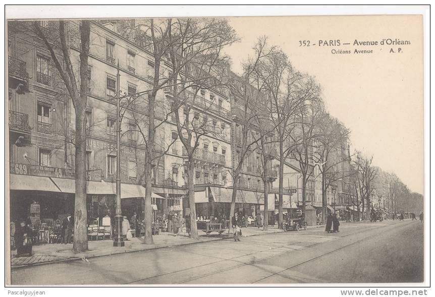 CPA PARIS 14 - AVENUE D'ORLEANS - Arrondissement: 14